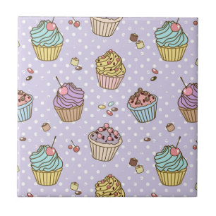 Retro Sweets Pattern Tile