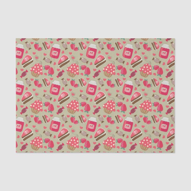 Retro Sweets Tissue Paper (Front)