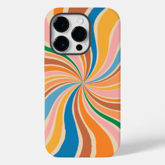 Retro Swirl Abstract Art iPhone / iPad case