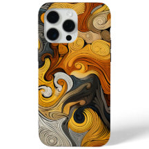Retro Swirl Patterned Colourful Digital Print