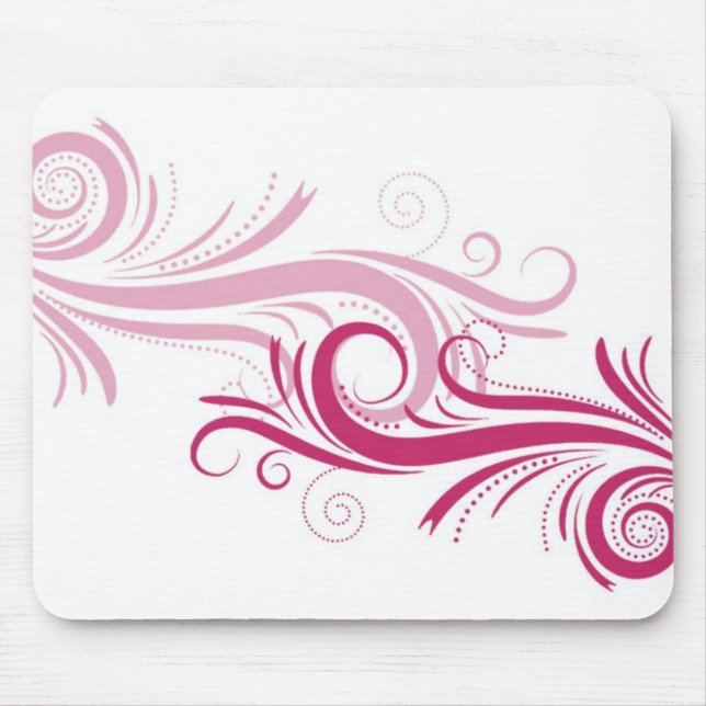 retro swirls mouse pad (Front)