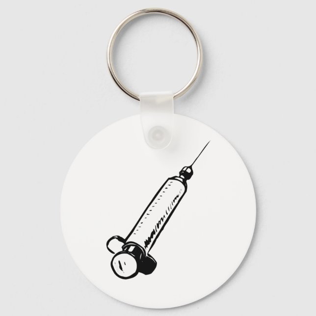 Retro Syringe Keychain (Front)
