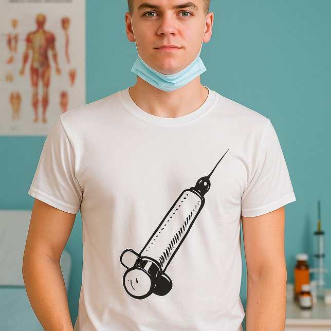 Retro Syringe T-Shirt (Creator Uploaded)