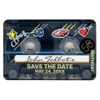 Retro T3 Audiotape 50th birthday Save The Date FPM