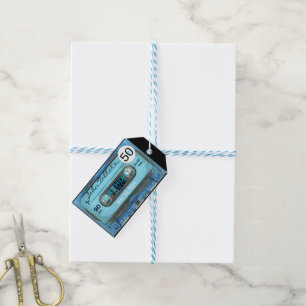 Retro T4 Audiotape 50th Birthday Thank You Gift T Gift Tags
