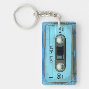 Rétro T4 Bleu Bande mixtape Nom de la cassette K