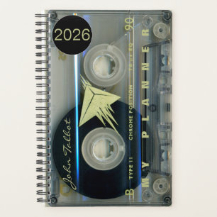 Retro T5 Audiotape Music quote personalized Pl Planner