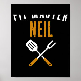 Retro T Master Name Funny Id Smoke That  Poster