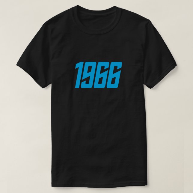 Rétro T-shirt 1966 (bleu) (Design devant)