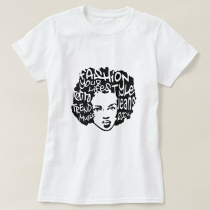 Rétro T-shirt d'Afro