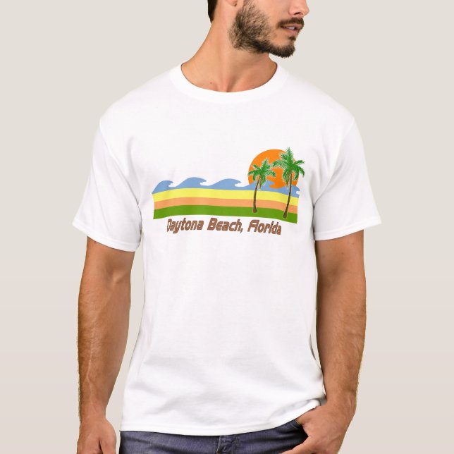 RÉTRO T-shirt de Daytona Beach la Floride (Devant)