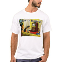Rétro T-shirt de famille de TV (liaison de