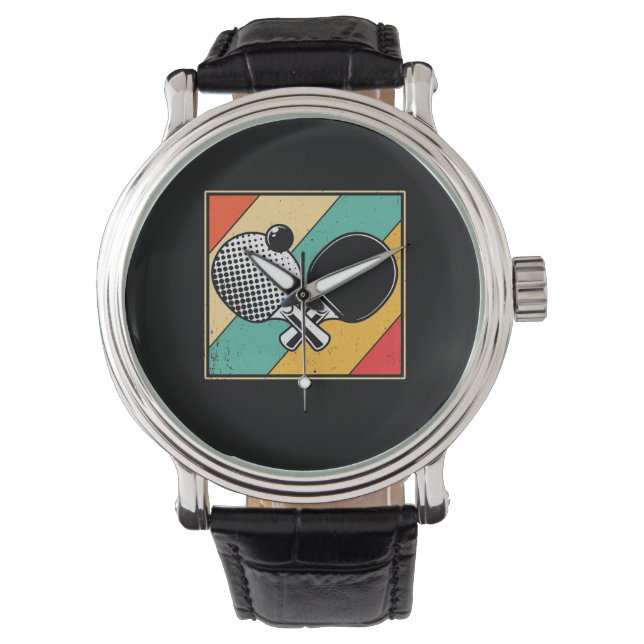 Retro Table Tennis - Vintage Ping Pong Watch (Front)