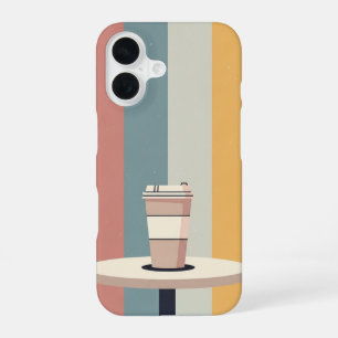 Retro Takeaway Coffee Cup iPhone 16 Case