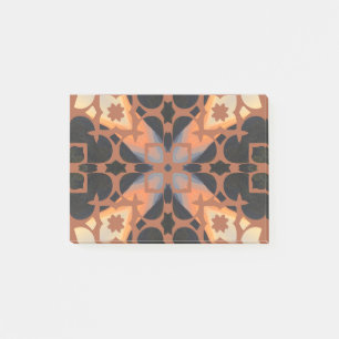 Retro Tan Pattern Post-it Notes