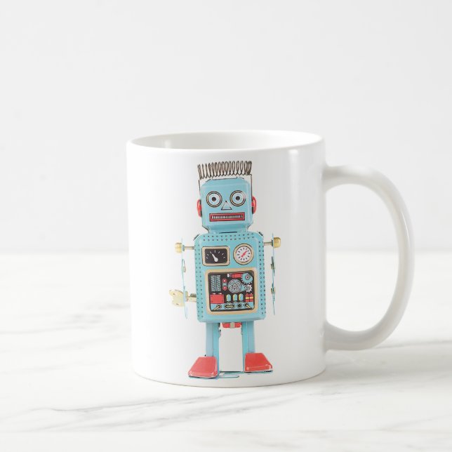 Rétro tasse chinoise vintage fraîche de robot de (Droite)