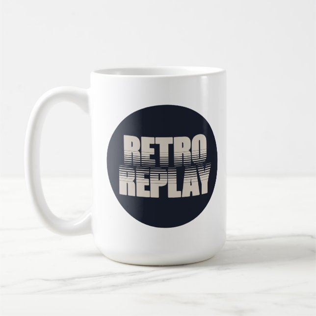 Rétro tasse de café classique de rejeu (Gauche)