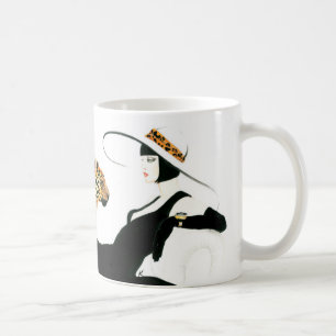Rétro tasse de café fascinante d'art déco