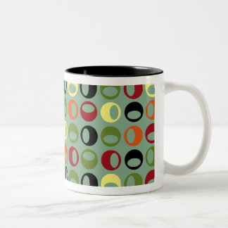 Rétro tasse de café moderne fraîche de sphères