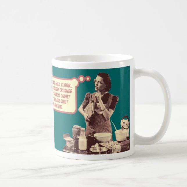 Rétro tasse drôle de femme au foyer (Droite)