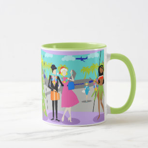 Rétro tasse hawaïenne de Noël