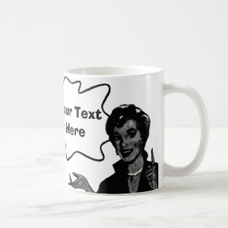 Rétro tasse personnalisable de citation de