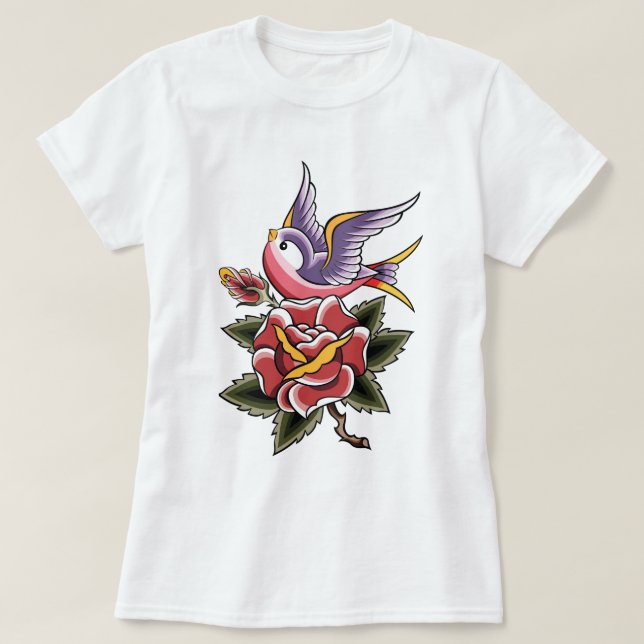 Retro  Tattoo T-Shirt (Design Front)