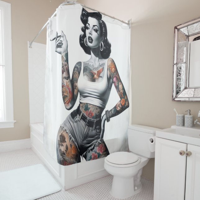 Retro Tattooed Girl (In Situ)