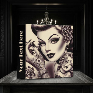 Retro Tattooed Pin Up Binder