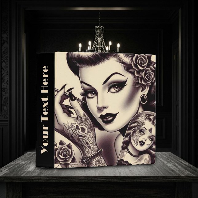 Retro Tattooed Pin Up Binder (Creator Uploaded)