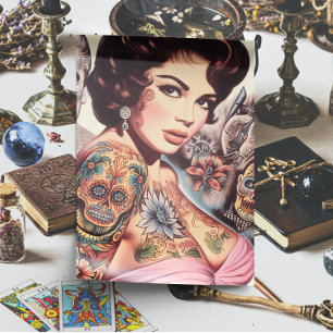 Retro Tattooed Pin-up Tissue Paper