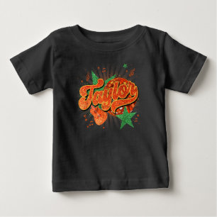 Retro Taylor First Name Personalized Groovy Disco Baby T-Shirt