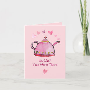 Retro Tea Party Galentines Ladies Lunch Thank You Card
