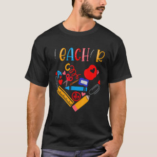 Retro Teacher Colorfu l Elementary School Teacher T-Shirt