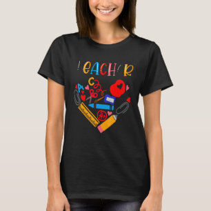 Retro Teacher Colorfu l Elementary School Teacher T-Shirt