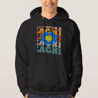 Retro Teacher Daisy Colorful Back to School 3 Hoodie