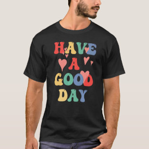 Retro Teacher Daisy Colourful Elementary School T T-Shirt