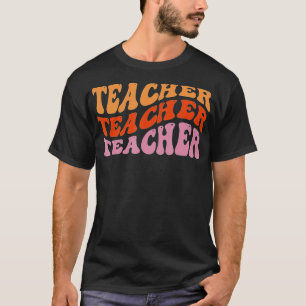 Retro Teacher Inspirational Colourful Elementary S T-Shirt
