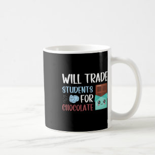 Retro Teacher Valentine Will Trade Students For Ch Coffee Mug