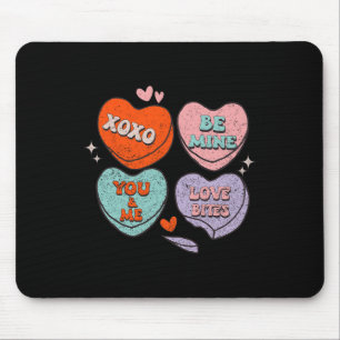 Retro Teacher Valentines Day Xoxo Be Mine Valentin Mouse Pad