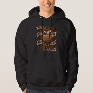 Retro Teachers Black History Month Daisy Melanin C Hoodie