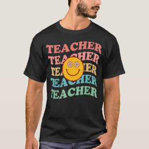 Retro Teachers Inspirational Colourful Elementary  T-Shirt