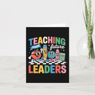 Retro Teaching Future Leaders Fun Back To School T Card