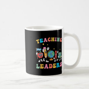 Retro Teaching Future Leaders Groovy Teacher Back Coffee Mug