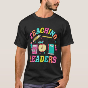 Retro Teaching Future Leaders Groovy Teacher Back T-Shirt
