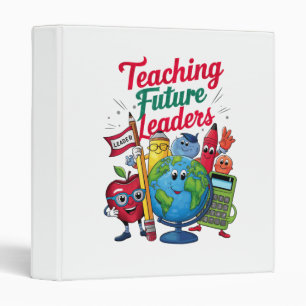 Retro Teaching Future Leaders Teacher School Binder