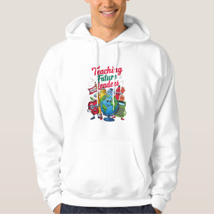 Retro Teaching Future Leaders Teacher School Hoodie