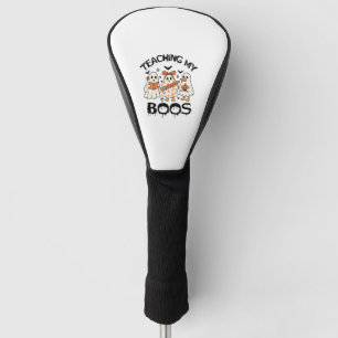 Retro Teaching My Boos Halloween Golf Head Cover