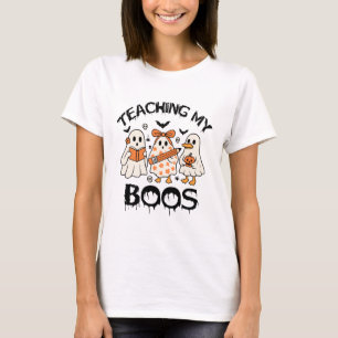 Retro Teaching My Boos Halloween T-Shirt