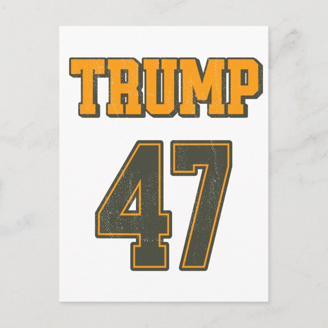 Retro Team Trump 47 Vintage Holiday Postcard (Front)